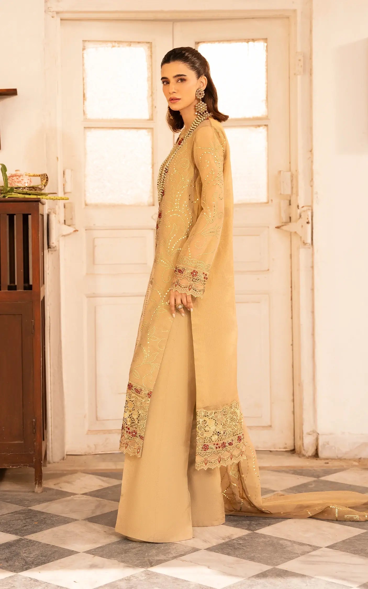 Asifa and Nabeel | Sunehri Eid 25 | Zareen-(SEF25-06) - House Of Zarish