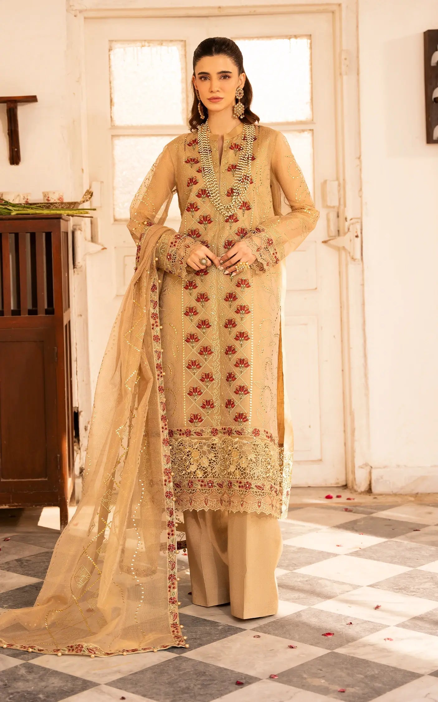 Asifa and Nabeel | Sunehri Eid 25 | Zareen-(SEF25-06) - House Of Zarish