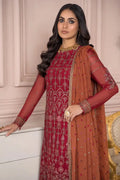 Zarif | Afreen Formals | ZA 08 GARNET - House Of Anaya