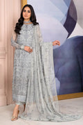 Zarif | Afreen Formals | ZA 02 STEEL Black - House Of Anaya