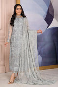 Zarif | Afreen Formals | ZA 02 STEEL Black - House Of Anaya