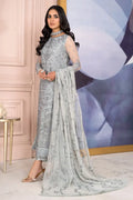 Zarif | Afreen Formals | ZA 02 STEEL Black - House Of Anaya