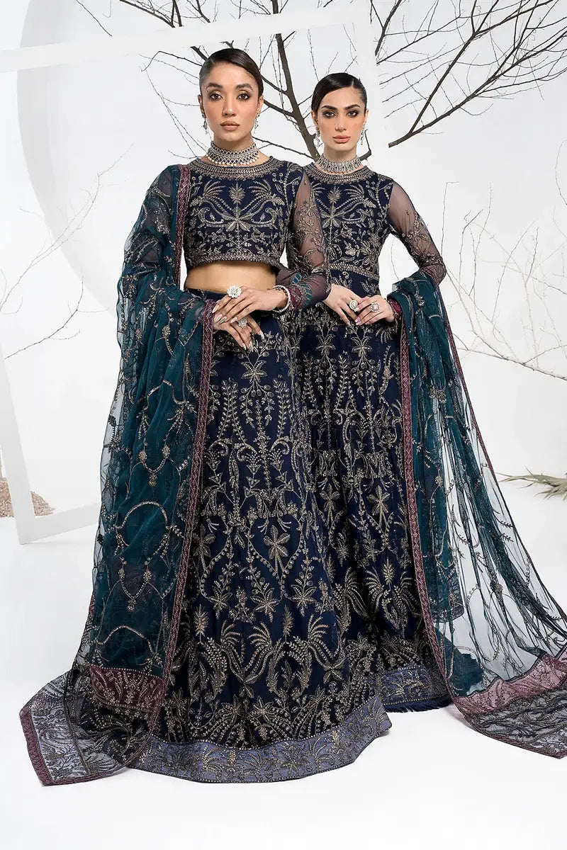 Zarif | LA CELESTE LUXURY Formals | ZLC 01 BLUEBERRY - House Of Anaya