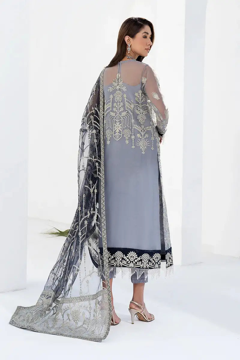 Zarif | LA CELESTE LUXURY Formals | ZLC 05 ASH Black - House Of Anaya