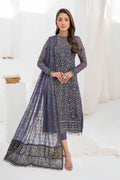 Zarif | LA CELESTE LUXURY Formals | ZLC 08 DUSTY TEAL - House Of Anaya