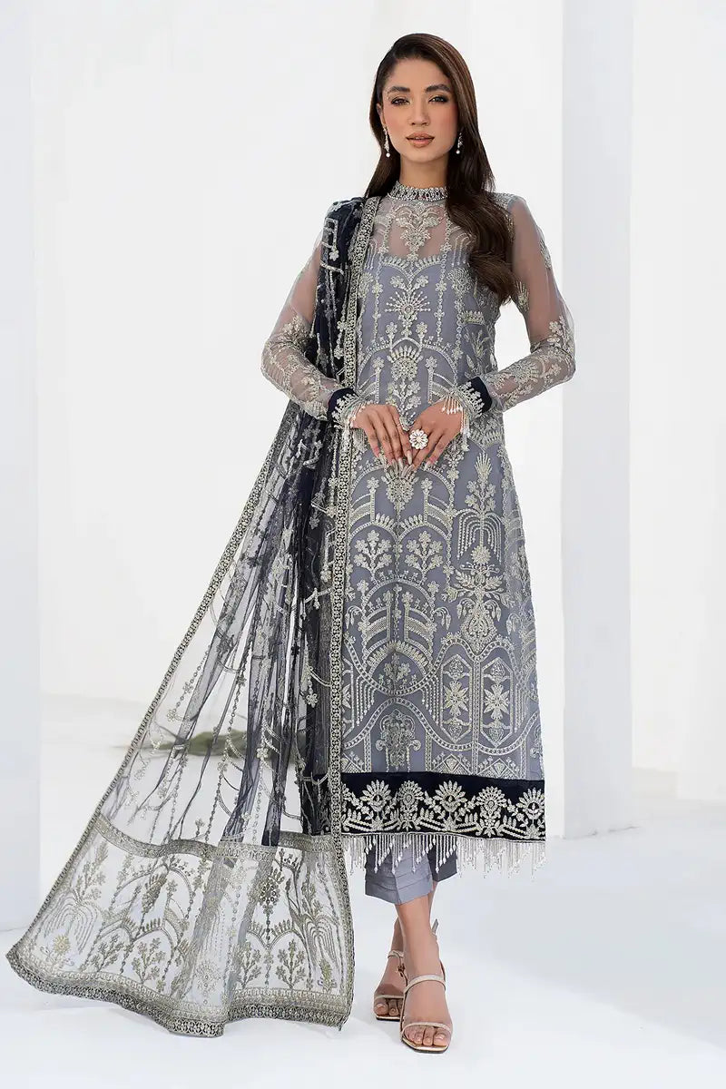 Zarif | LA CELESTE LUXURY Formals | ZLC 05 ASH Black - House Of Anaya