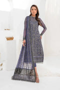 Zarif | LA CELESTE LUXURY Formals | ZLC 08 DUSTY TEAL - House Of Anaya