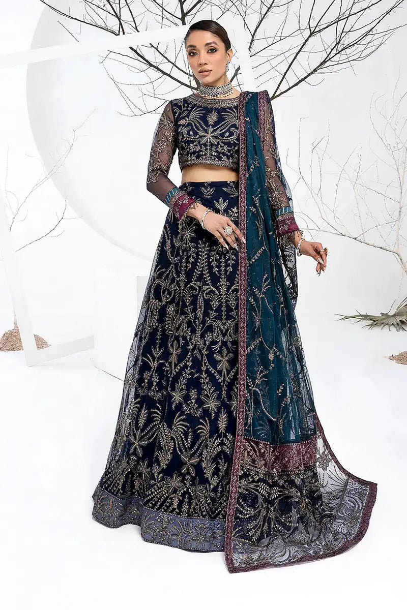 Zarif | LA CELESTE LUXURY Formals | ZLC 01 BLUEBERRY - House Of Anaya