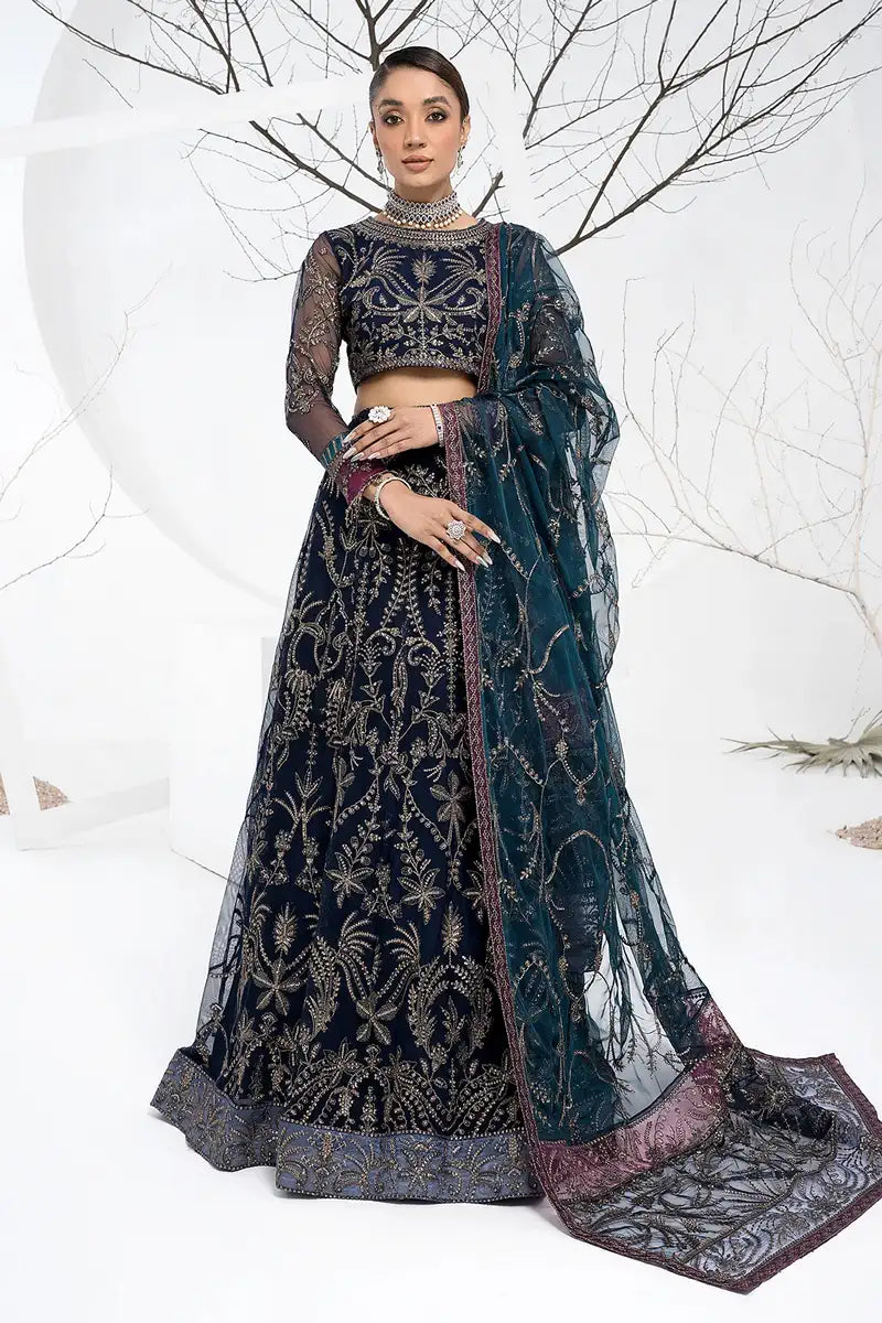 Zarif | LA CELESTE LUXURY Formals | ZLC 01 BLUEBERRY - House Of Anaya