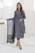 Zarif | LA CELESTE LUXURY Formals | ZLC 08 DUSTY TEAL - House Of Anaya