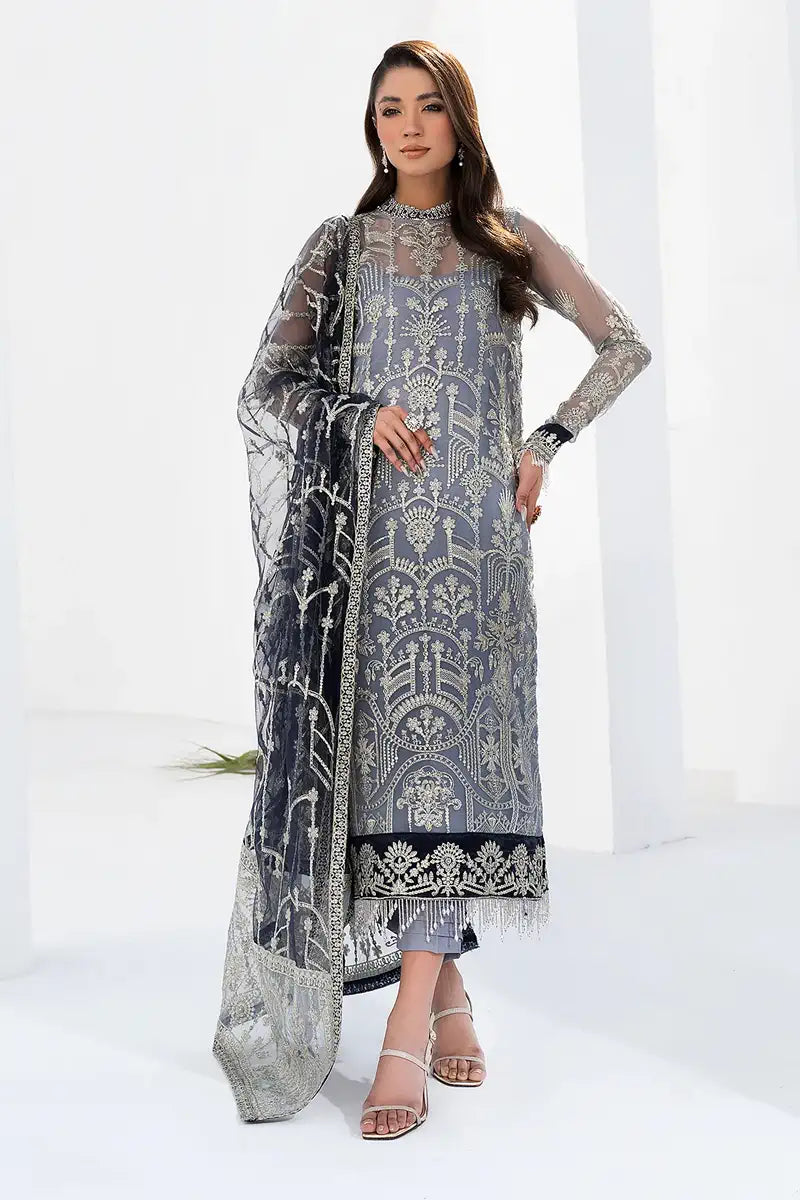 Zarif | LA CELESTE LUXURY Formals | ZLC 05 ASH Black - House Of Anaya