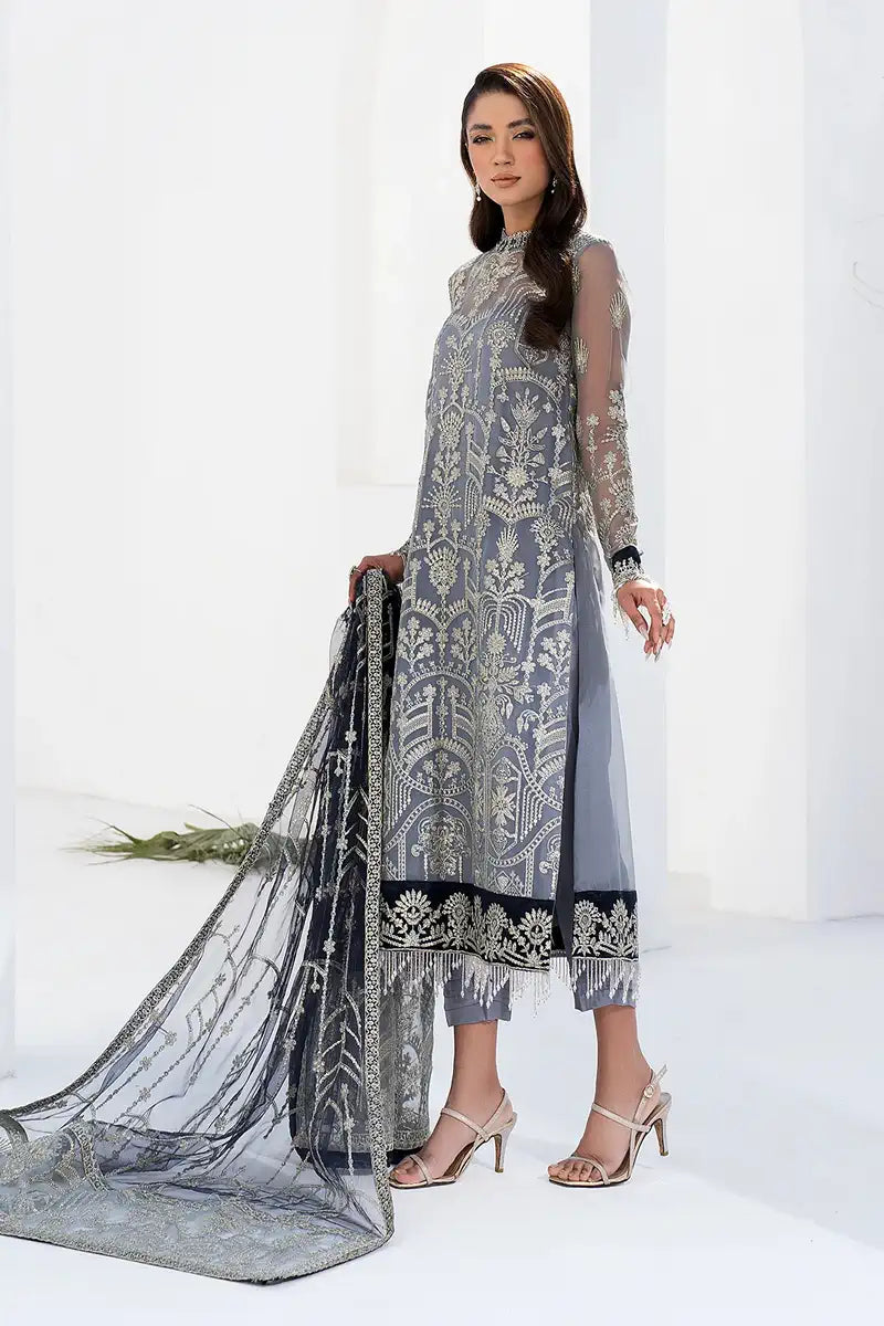 Zarif | LA CELESTE LUXURY Formals | ZLC 05 ASH Black - House Of Anaya