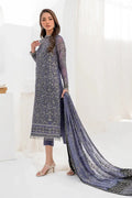 Zarif | LA CELESTE LUXURY Formals | ZLC 08 DUSTY TEAL - House Of Anaya