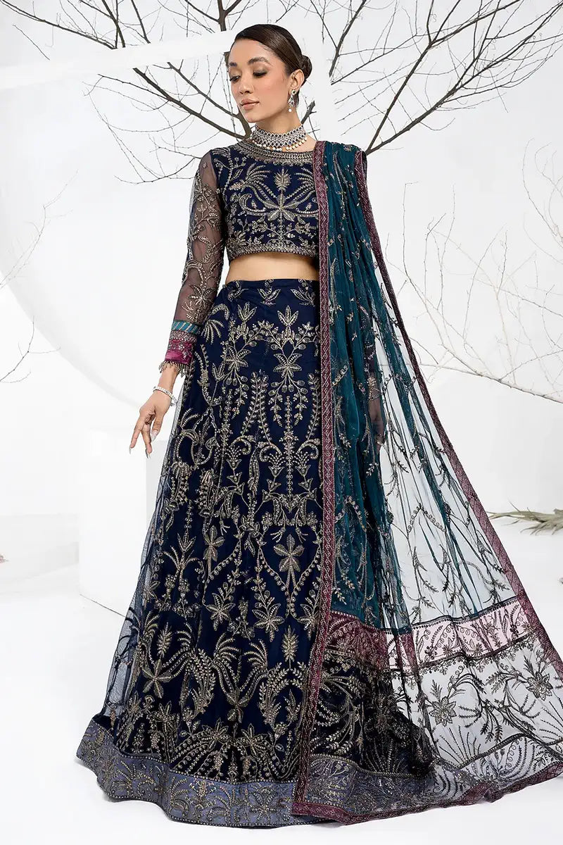 Zarif | LA CELESTE LUXURY Formals | ZLC 01 BLUEBERRY - House Of Anaya