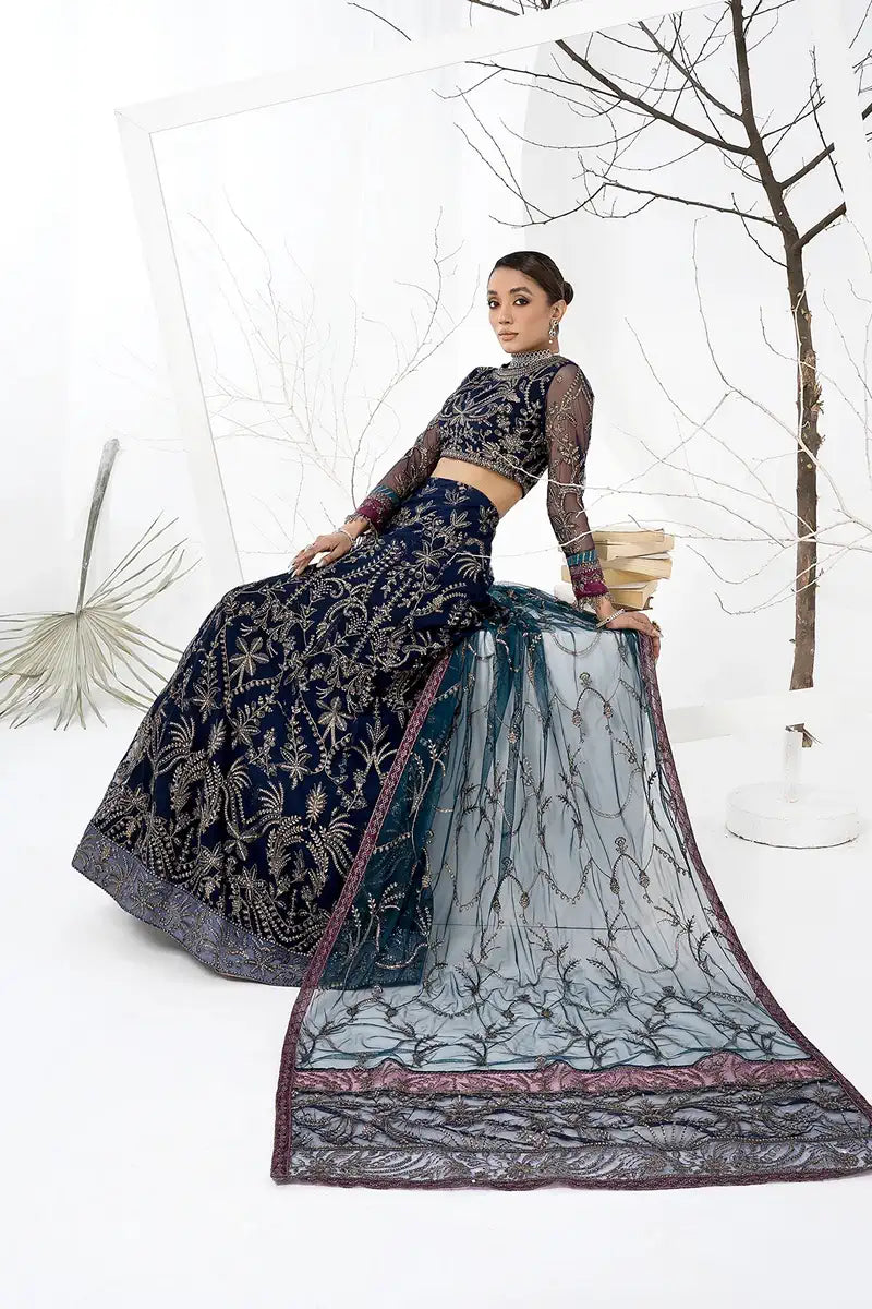 Zarif | LA CELESTE LUXURY Formals | ZLC 01 BLUEBERRY - House Of Anaya