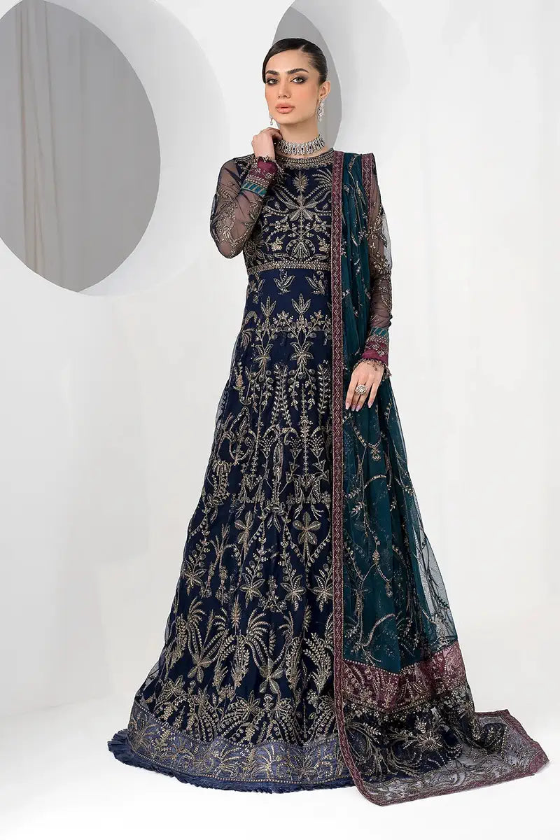 Zarif | LA CELESTE LUXURY Formals | ZLC 01 BLUEBERRY - House Of Anaya