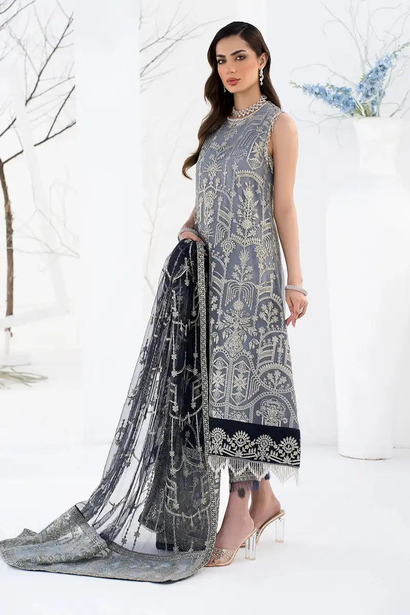 Zarif | LA CELESTE LUXURY Formals | ZLC 05 ASH Black - House Of Anaya
