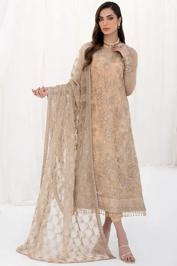 Zarif | LA CELESTE LUXURY Formals | ZLC 07 SAND GLOW - House Of Anaya
