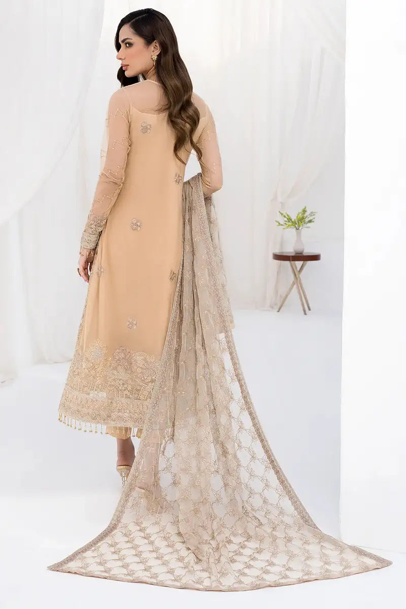 Zarif | LA CELESTE LUXURY Formals | ZLC 07 SAND GLOW - House Of Anaya