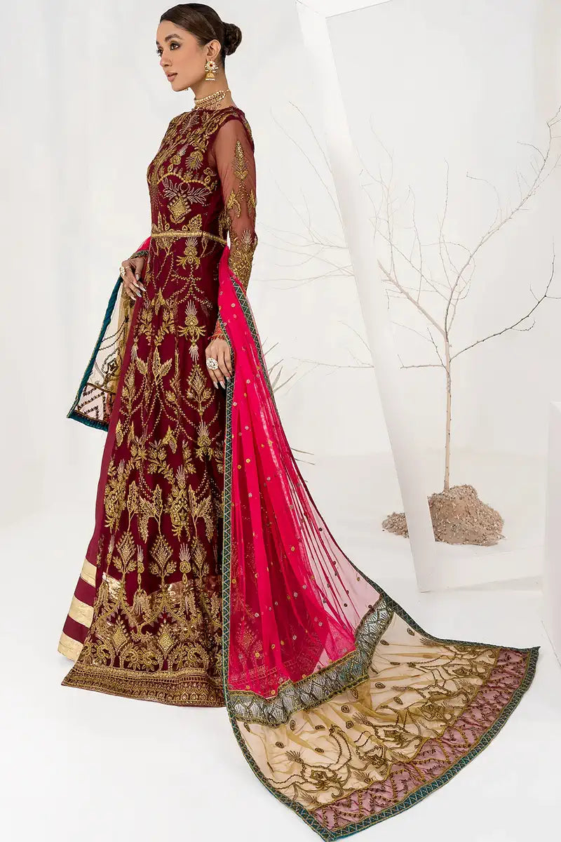 Zarif | LA CELESTE LUXURY Formals | ZLC 04 BURNT ROSE - House Of Anaya