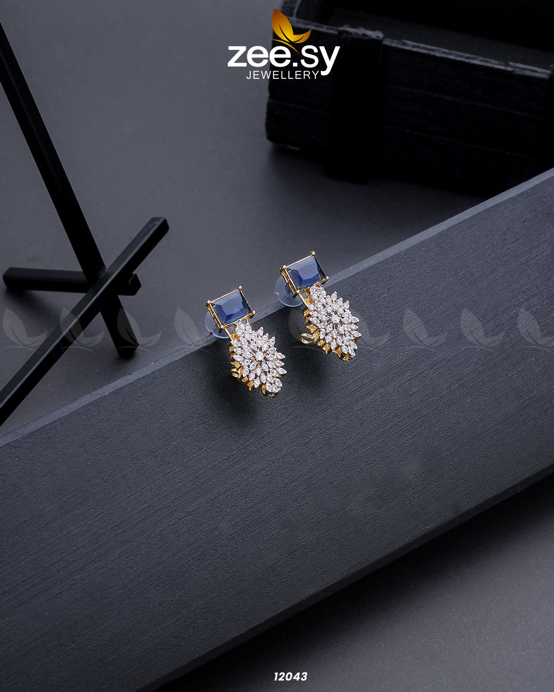 Zircon Cluster Earrings - House Of Zarish