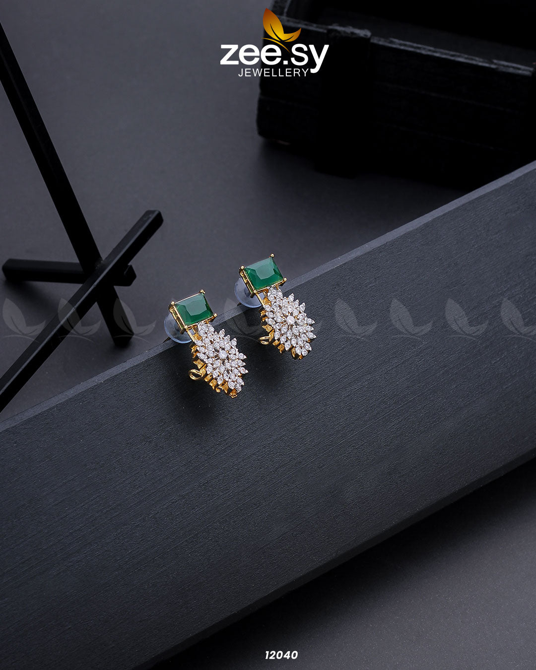 Zircon Cluster Earrings - House Of Zarish