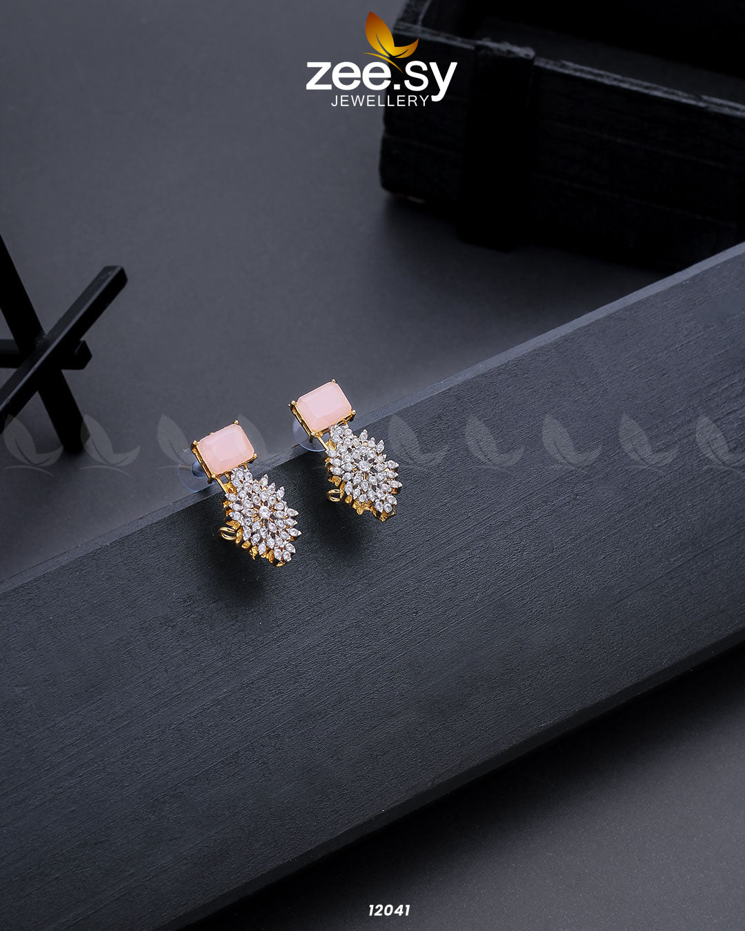 Zircon Cluster Earrings - House Of Zarish