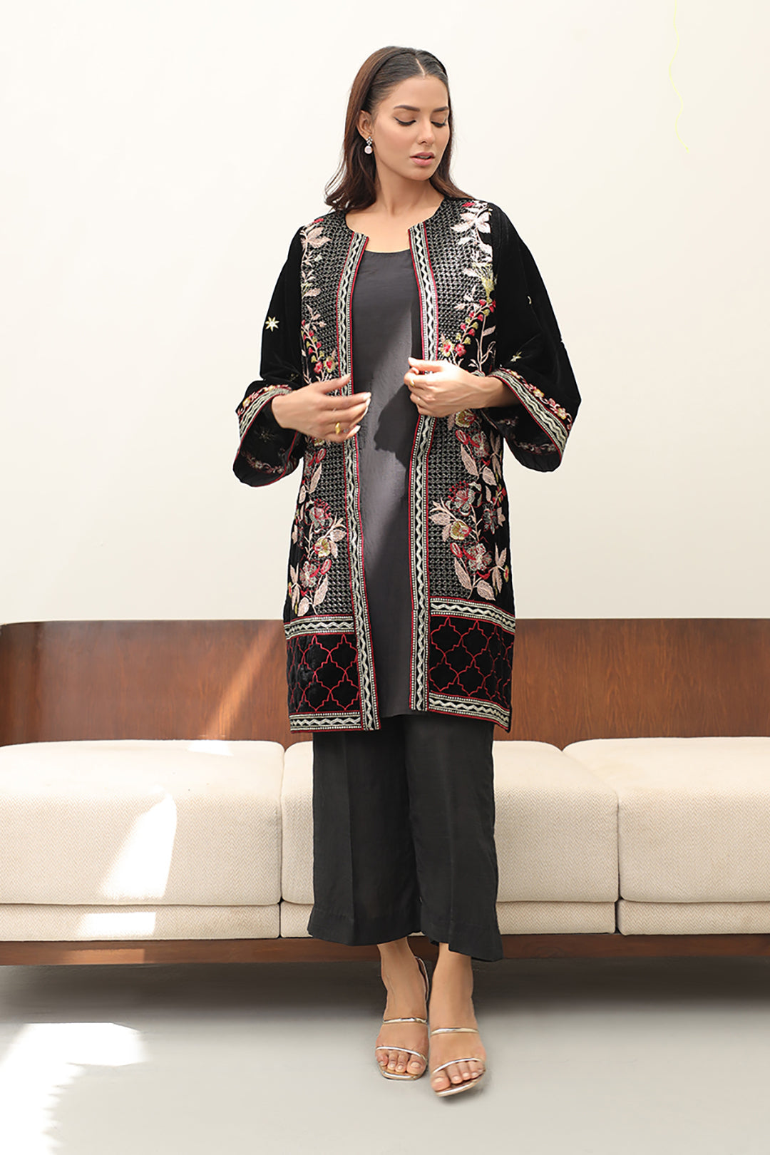 Zellbury | Winter Pret | Embroidered Kurta Trouser - 3273 - House Of Zarish
