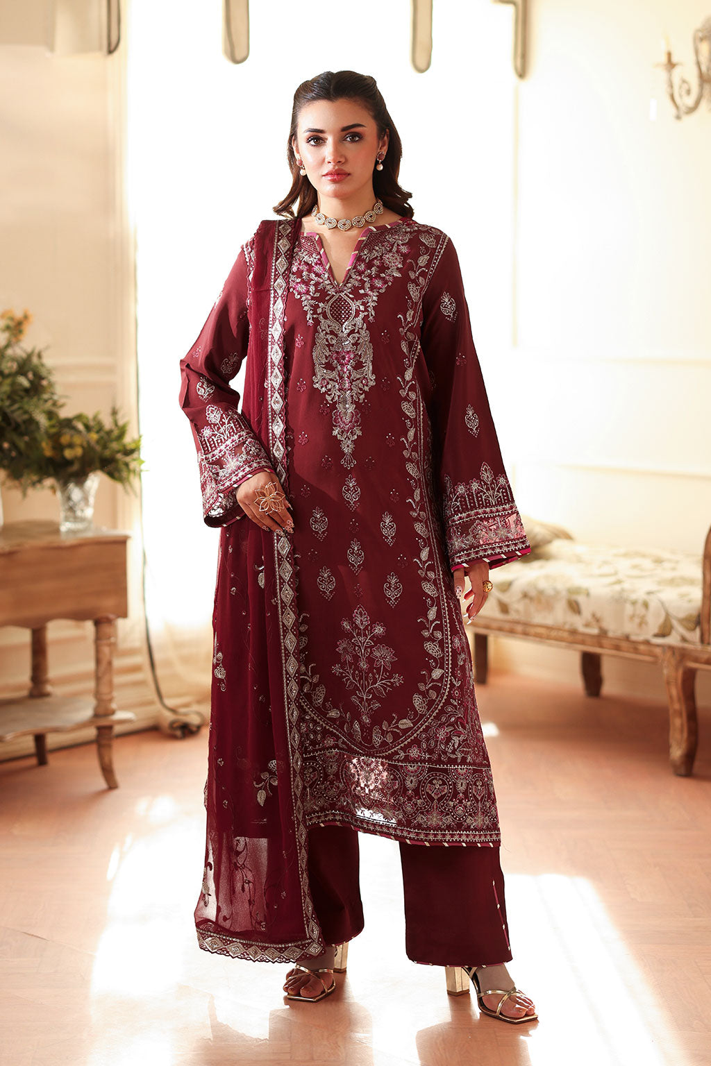 Ramsha | Aangan Luxury Raw silk | AA-203