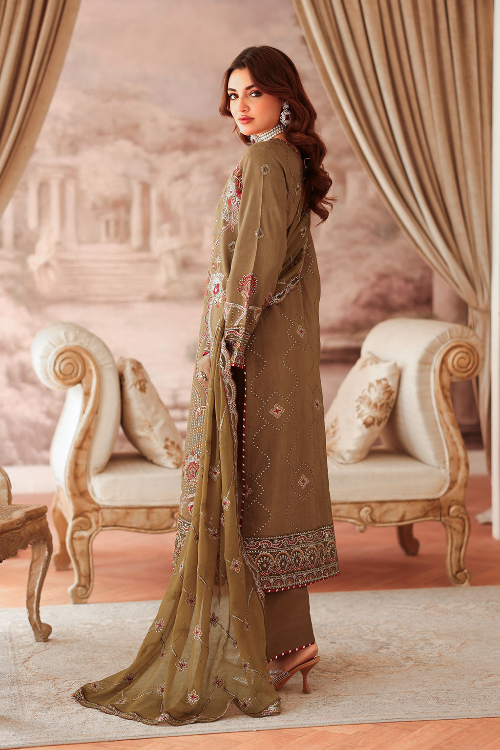 Ramsha | Aangan Luxury Raw silk | AA-210