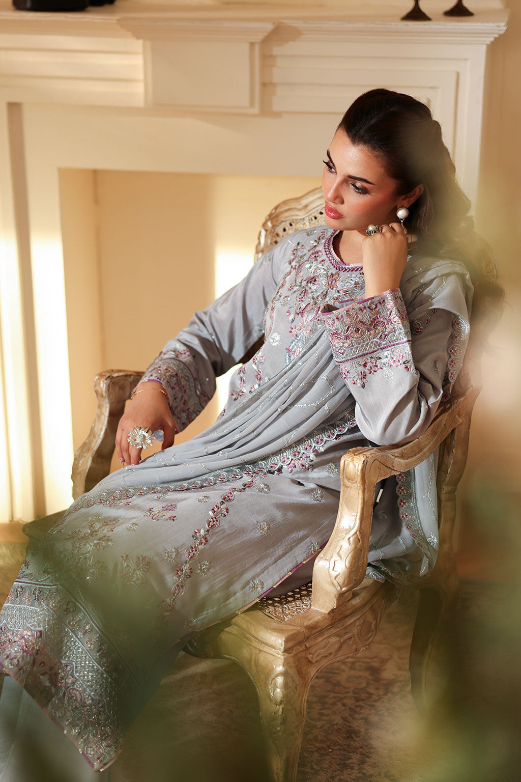 Ramsha | Aangan Luxury Raw silk | AA-209