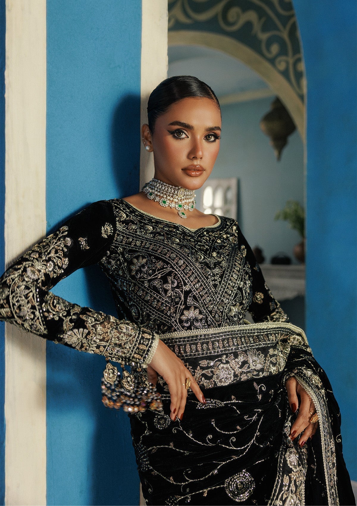 Aik Atelier | Udaipur Velvet 25 |  LOOK 04