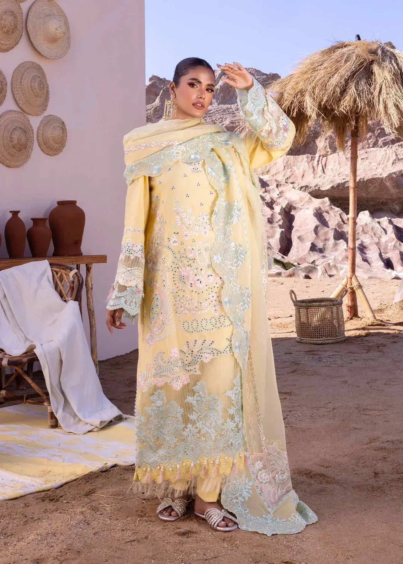 Akbar Aslam | Oasis Lawn 24 | Dahlia - House Of Anaya