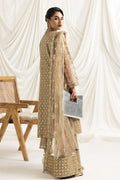 Alizeh | Dua Formals 23 | DUA-V02D01B- AIREEN(IVORY BEIGE) - House Of Anaya
