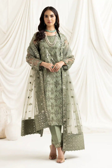 Alizeh | Dua Formals 23 | DUA-V02D02B-ALARA(PISTACHIO) - House Of Anaya