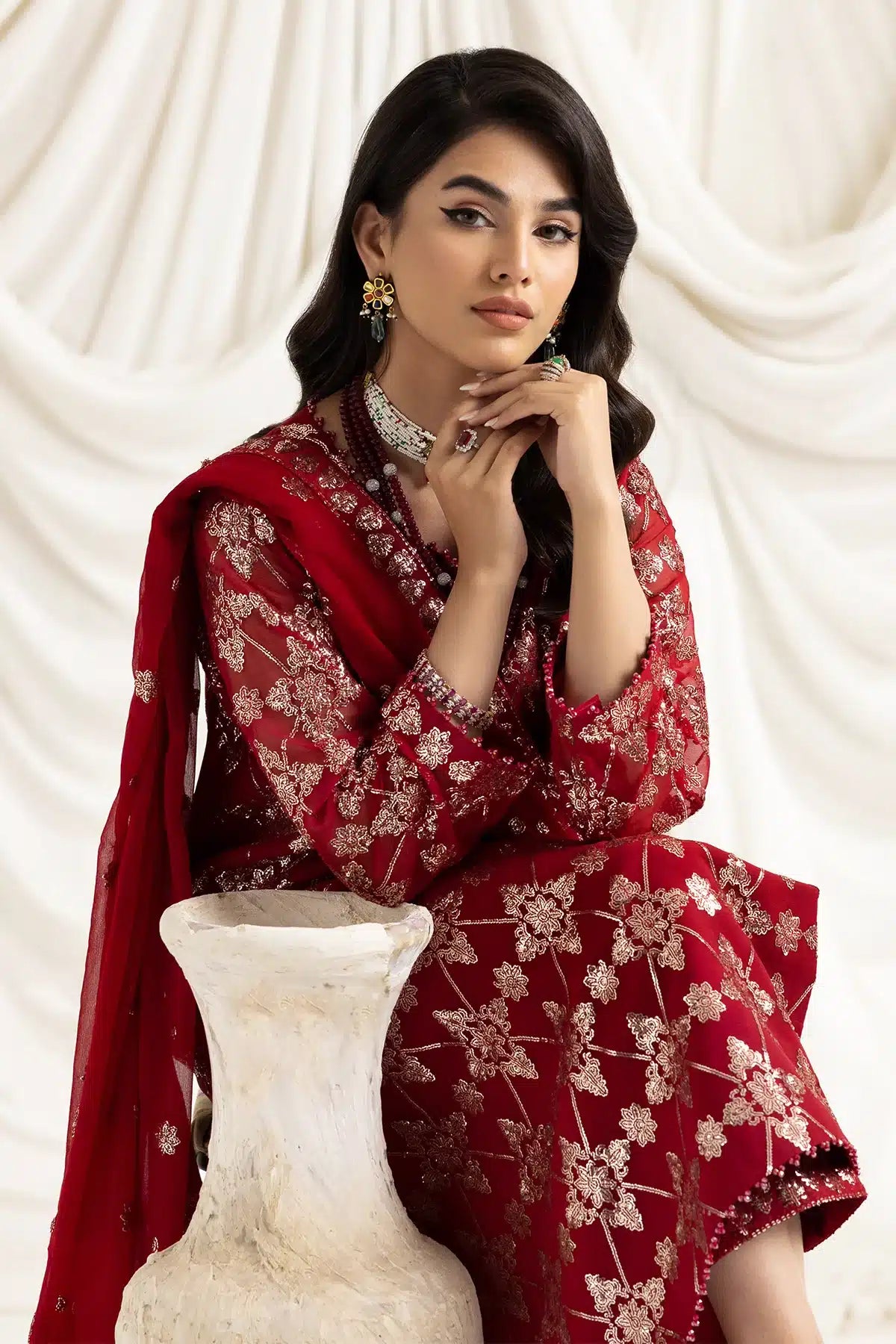 Alizeh | Dua Formals 23 | DUA-V02D02A-ALARA(RED) - House Of Anaya