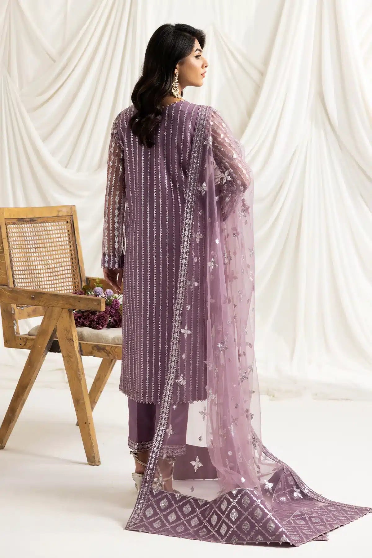 Alizeh | Dua Formals 23 | DUA-V02D03B-AYSAL(LILAC) - House Of Anaya