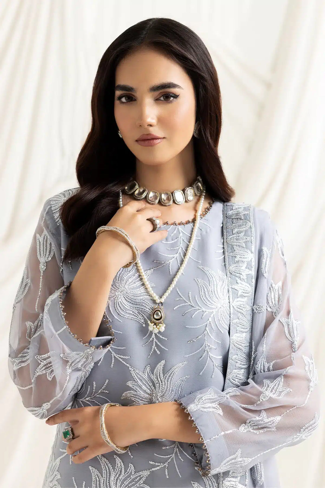 Alizeh | Dua Formals 23 | DUA-V02D05B-ELNAZ(Black) - House Of Anaya