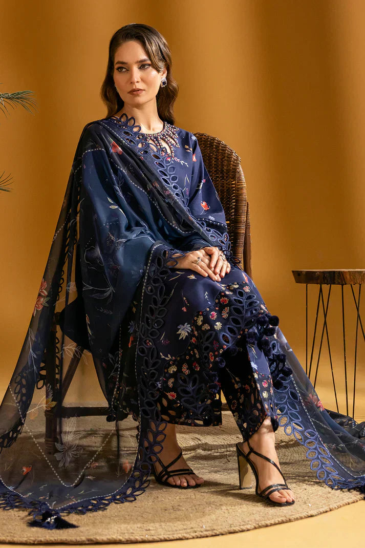 Alizeh | Maahi Embroidered Lawn | Iris - House Of Anaya