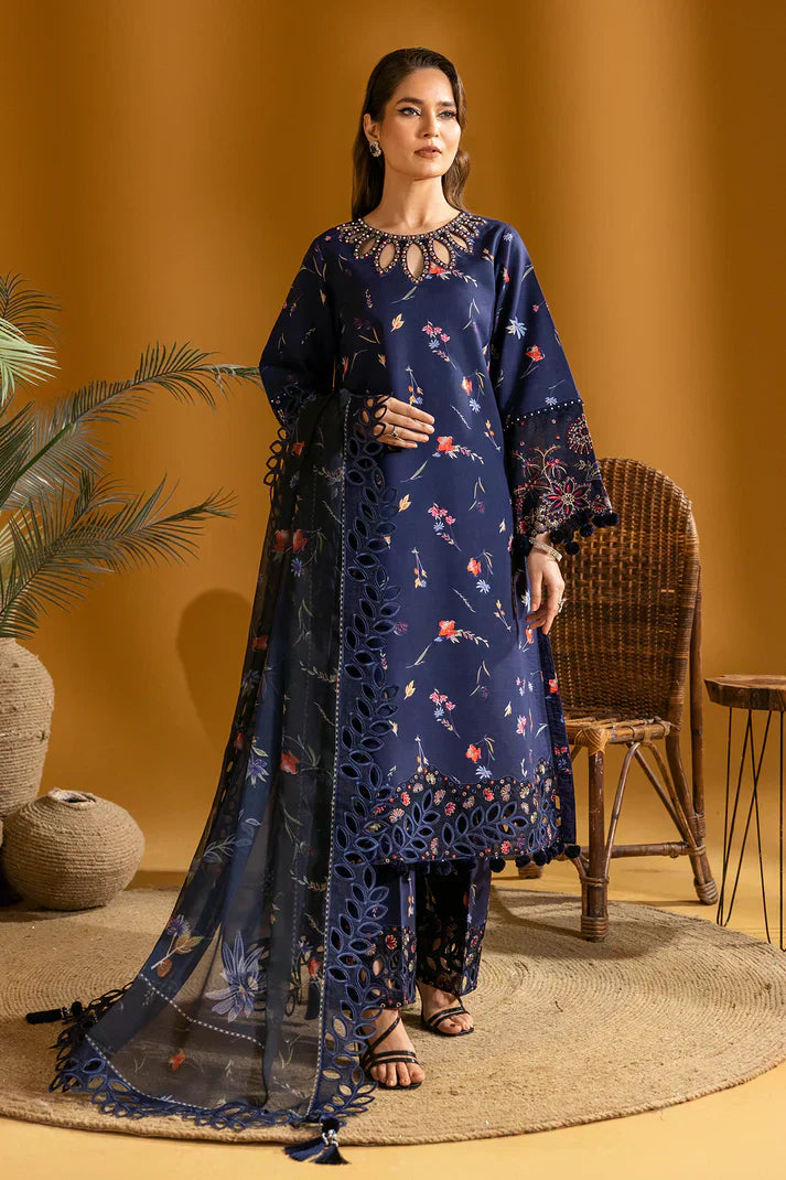 Alizeh | Maahi Embroidered Lawn | Iris - House Of Anaya