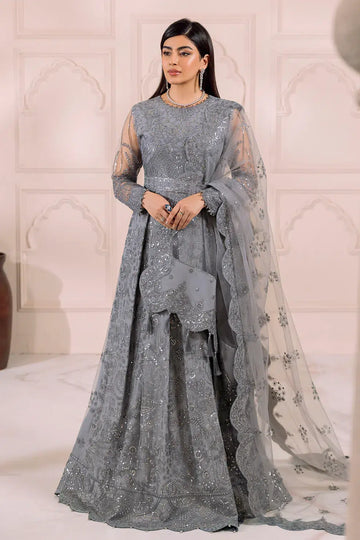 Alizeh | Dua Formals 23 | DUA-V01D01B- KHIRAD ( Black ) - House Of Anaya