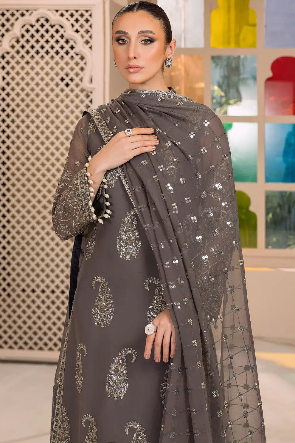 Alizeh | Dua Formals 23 | DUA-V01D06B- AMAYA ( Black ) - House Of Anaya