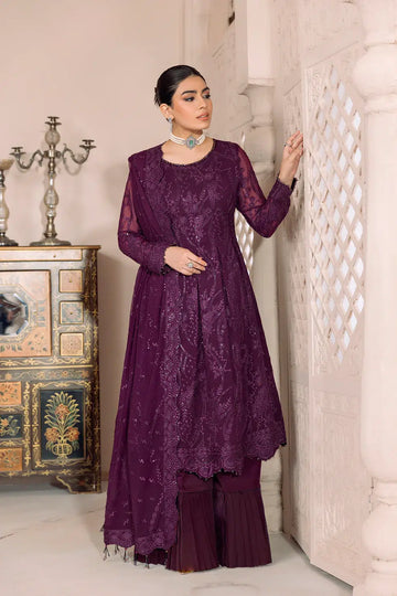 Alizeh | Dua Formals 23 | DUA-V01D03A- SYLVI ( PURPLE ) - House Of Anaya