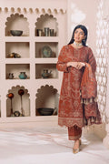 Alizeh | Dua Formals 23 | DUA-V01D02A- LYRA ( RUST ) - House Of Anaya