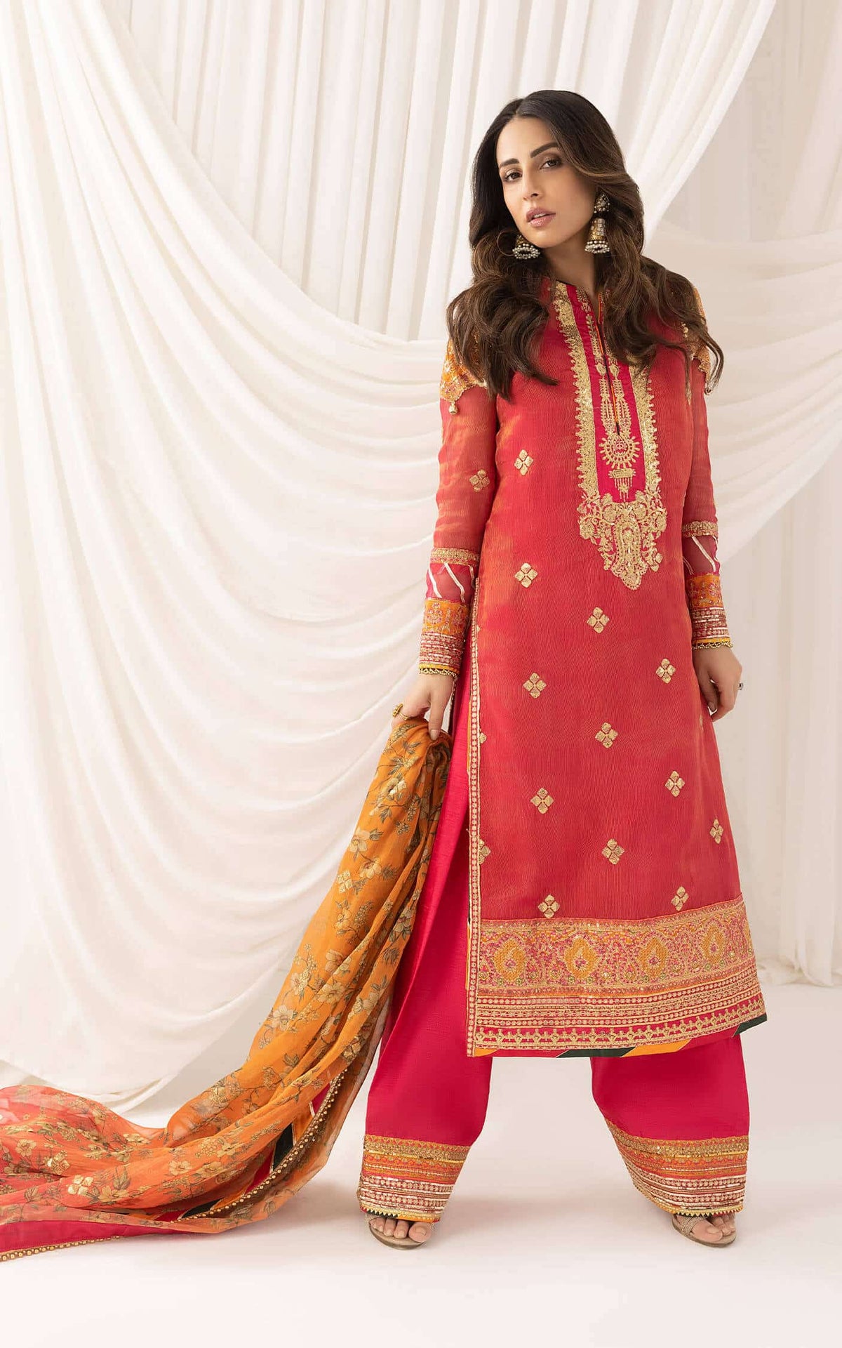Asifa and Nabeel | Barasti Festive 23 | Sunehri (ANB-04) - House Of Anaya