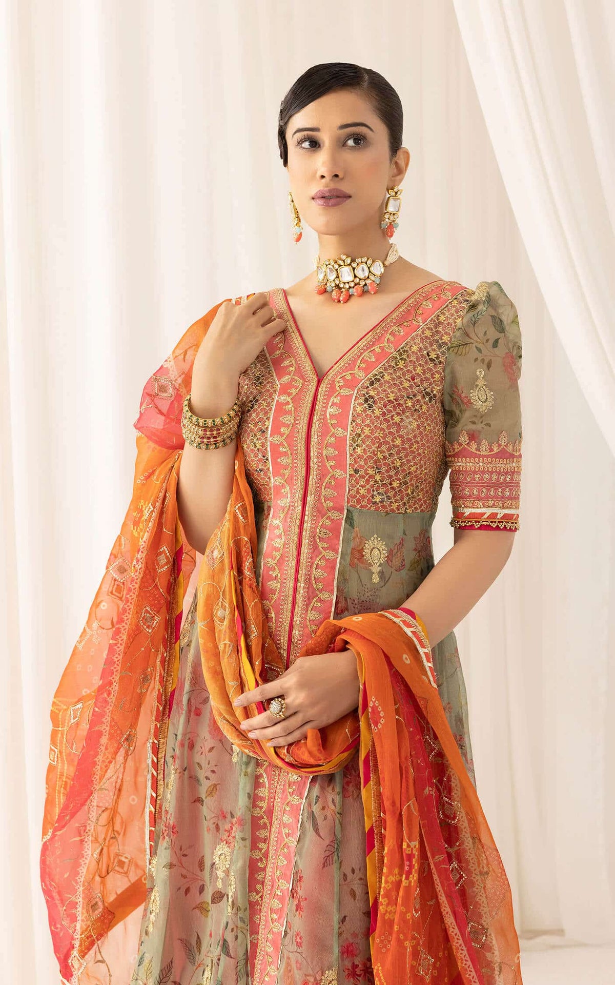 Asifa and Nabeel | Barasti Festive 23 | Rangoli (ANB-01) - House Of Anaya