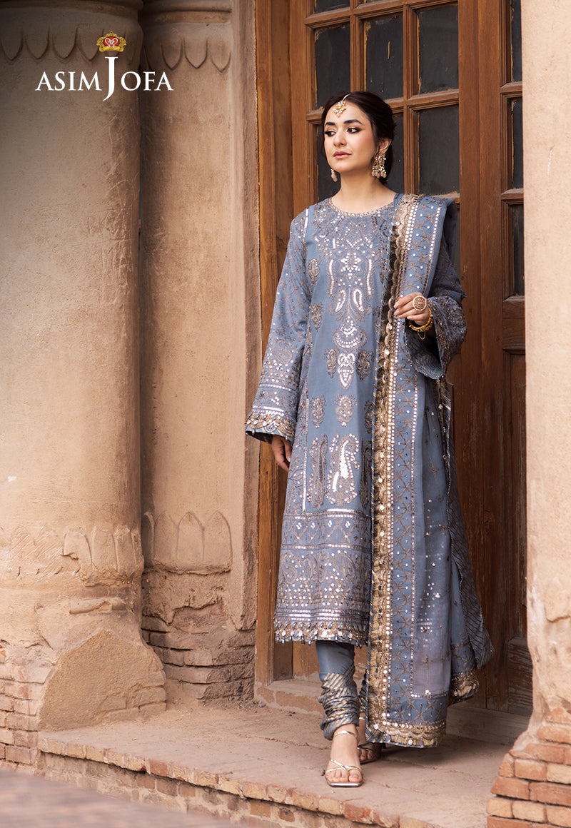 Asim Jofa | Chikankari Eid24 | AJCE-12 - House Of Anaya