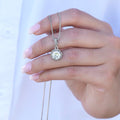 Eternal Hope Silver Necklace for Valentines , Birthdays and Weddings with Beautiful Custom Message - Riwayat-e-khas