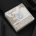 Eternal Hope Silver Necklace for Valentines , Birthdays and Weddings with Beautiful Custom Message - Riwayat-e-khas