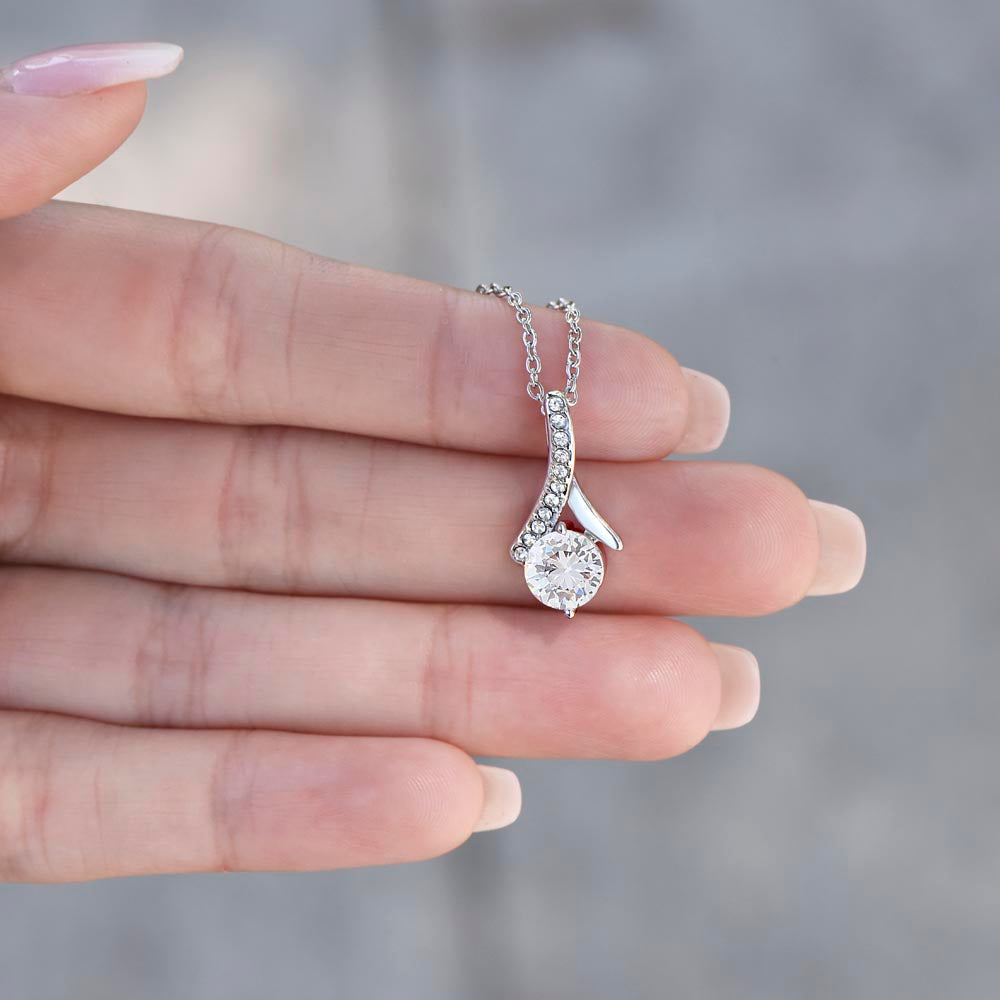 Alluring Beauty Necklace for Valentines , Birthdays and Weddings with Beautiful Custom Message - Riwayat-e-khas